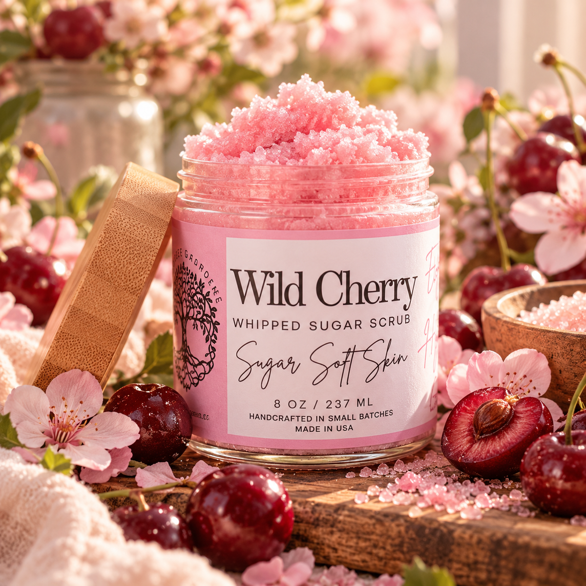 Wild Cherry Whipped Sugar Scrub