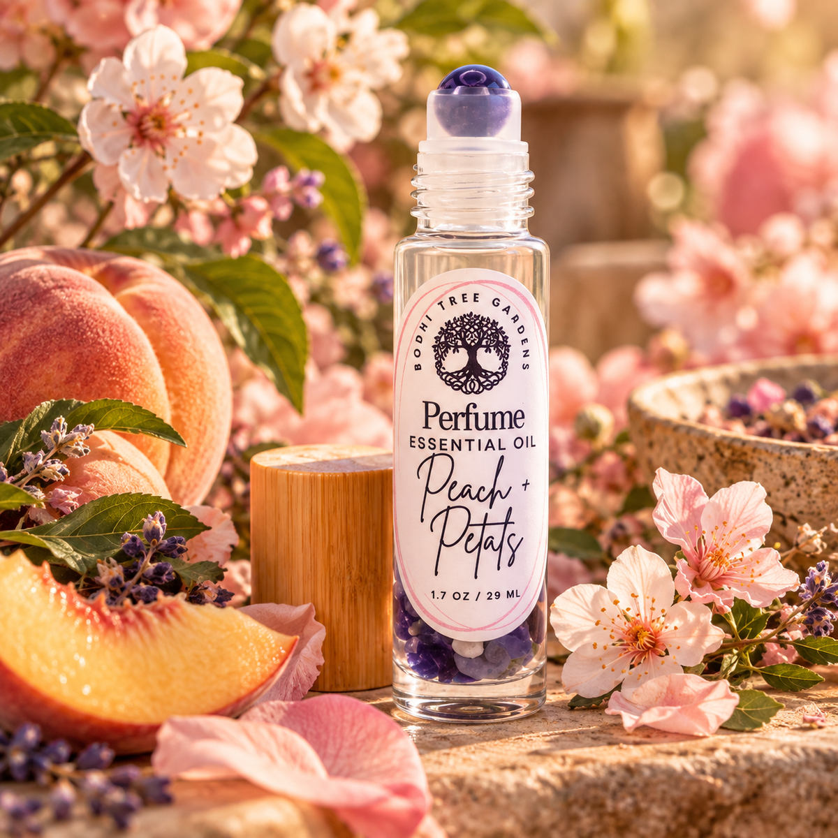 CRYSTAL INFUSED ESSENTIAL OIL PERFUME- ROLL ONS