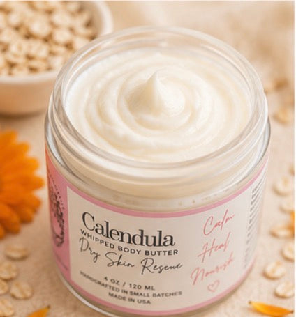 Calendula Whipped Body Butter- Dry Skin Rescue