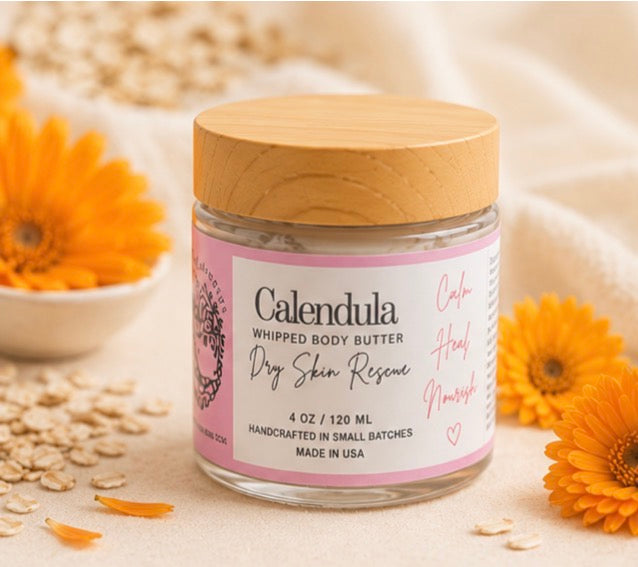 Calendula Whipped Body Butter- Dry Skin Rescue