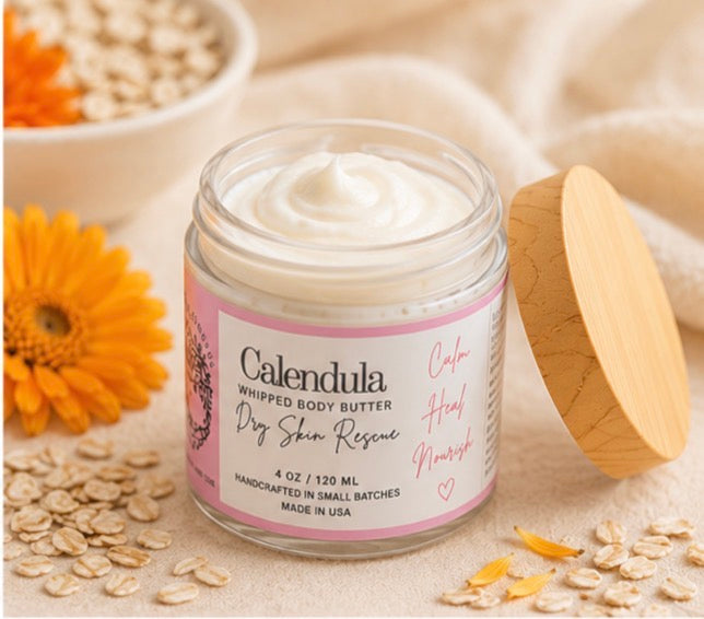Calendula Whipped Body Butter- Dry Skin Rescue