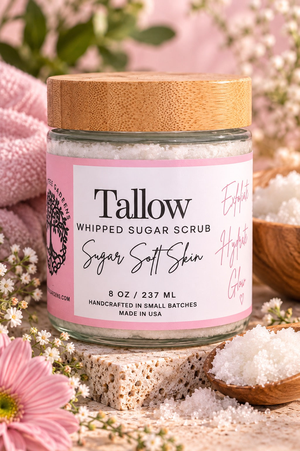 Tallow Whipped Sugar Scrub