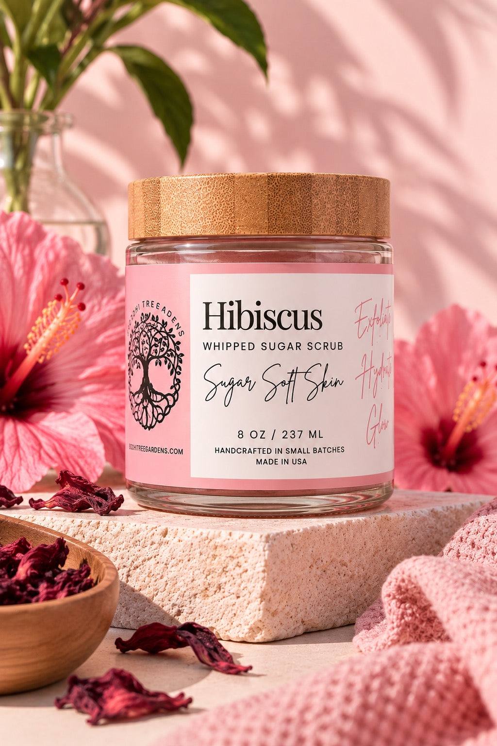 Hibiscus Whipped Sugar Scrub